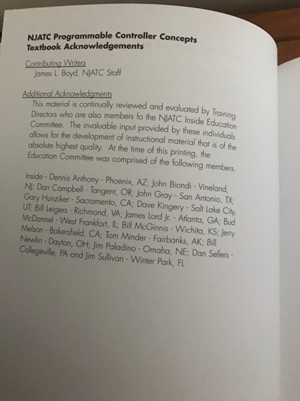 NJATC PROGRAMMING CONTROLLER CONCEPTS S372-03 - Picture 3 of 6